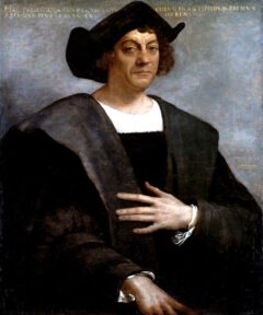 Christopher Columbus, posthumous portrait by Sebastiano del Piombo from 1519.