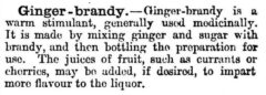 Cassells Domestic Dictionary, 1800 - Ginger-brandy.