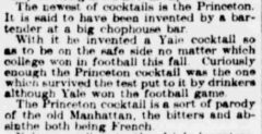 Cocktails, New and Old. The sun, 18. December 1901, page 10.