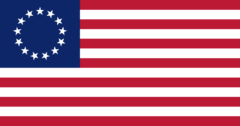 Flag of the United States of America 1777-1795.
