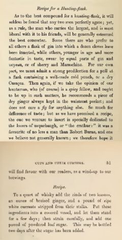 George Edwin Roberts & Henry Porter - Cups And Their Customs, 1863 - Recipe for a Hunting-flask.