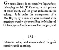 George Pinckard - Notes on the West Indies, 1806, page 324-325.