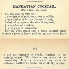 Harry Johnson: The New and Improved Illustrated Bartenders‘ Manual . 1900. Page 162-163.