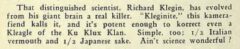 Harry McElhone, Barflies and Cocktails, 1927, page 81.