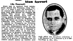 La semaine à Paris. No. 347, January 1929, page 56. Léon Ferrari.