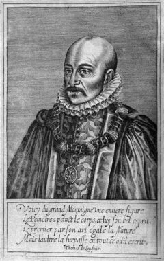 Michel de Montaigne, circa 1608.