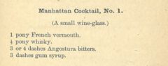 O. H. Byron: The Modern Bartenders' Guide. 1884, page 21.