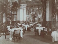 The Palm Garden at the Belmont Hotel, 1906.