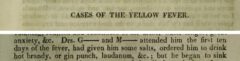 Peter Donaldson: The Natural History of ... yellow malignant fever. 1822. Page 34-35.