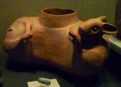 Aztec pulque container.