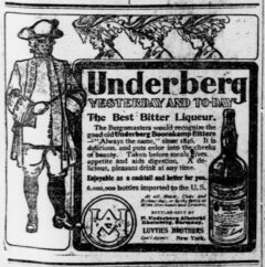 Underberg, 15. April 1905, The Pensacola Journal, page 5.