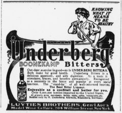 Underberg, 12. June 1906, The Sun, page 10.