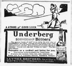 Underberg, 26. June 1906, The Sun, page 2.