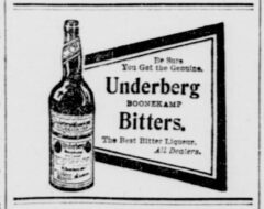 Underberg, 4. September 1906, New York Tribune, page 9.