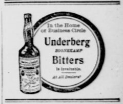 Underberg, 15. September 1906, New York Tribune, page 3.