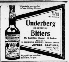 Underberg, 27. December 1906, The Sun, page 8.