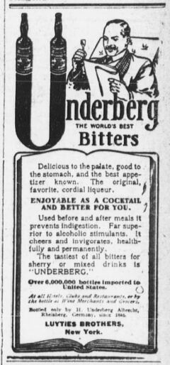 Underberg, 21. May 1907, The Sun, page 7.