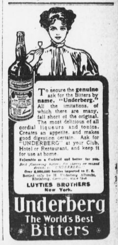 Underberg, 4. June 1907, The Sun, page 5.