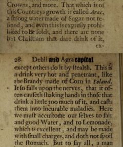 François Bernier: The history of the late revolution of the empire of the Great Mogul.1672. Page 27-28.