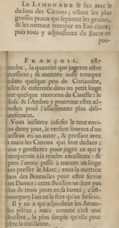 Nicolas de Bonnefons: Le iardenier françois. 1654. Page 286-287