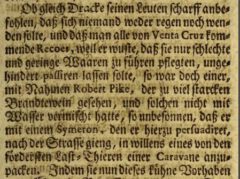 Anonymus: Der Englische Held und Ritter Franciscus Dracke. 1727, page 79.