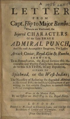 Anonymus: A Letter from Capt. Flip to Major Bumbo. 1738, title.