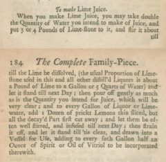 Anonymus: The complete family-piece. 1736, page 183-184.