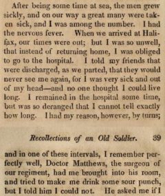 David Perry: Recollections of an old soldier. 1822, page 38-39.