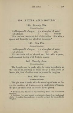Jerry Thomas: How to Mix Drinks. 1862, page 59.