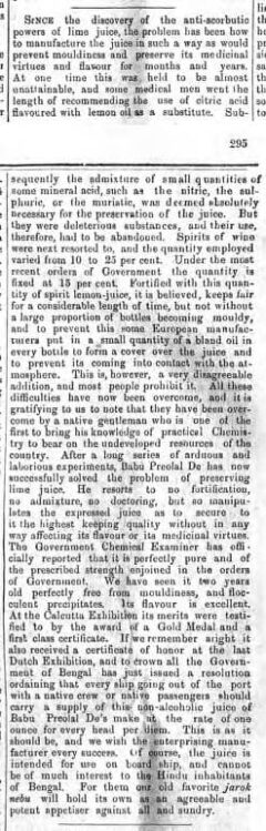 The Hindoo Patriot, 23. Juni 1884, page 295.