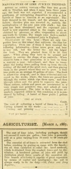 The Tropical Agriculturist. Vol. 6. 1886-1887, page 588.