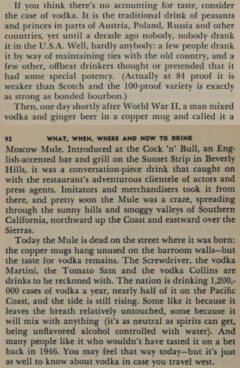 Richard Lippincott Williams & David Myers What, when, where, and how to drink. 1955, page 91-92.