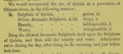 Joseph Jones: Quinine as a prophylactic against malarial fever. 1867, page 10.