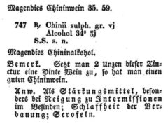 Justus Radius: Auserlesene Heilformeln zum Gebrauche für praktische Aerzte und Wundärzte. 1840, page 247.