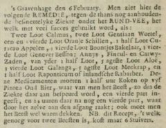Leeuwarder courant, 12. February 1757.