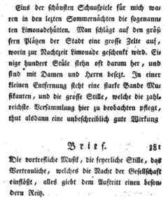 Johann Kaspar Riesbeck: Briefe eines reisenden Franzosen. Erster Band. 1783, page 380-381.