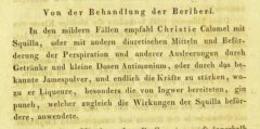 Moritz Hasper: Ueber die Natur und Behandlung der Krankheiten der Tropenländer. 1831, page 518.