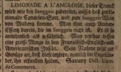Anonymus: Allgemeine Schatz-Kammer der Kauffmannschafft. Zweyter Theil. 1742, D-L. Leipzig, 1742, column 1400.