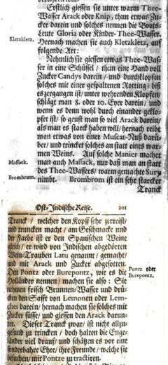 Christoph Langhanß: Neue Ost Indische Reise. 1705, page 200-201.