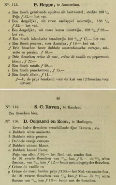 Anonymus: Catalogus der Algemeene nationale tentoonstelling. 1861, page 45-46.