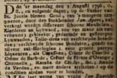 Gazette van Gend. 21. Juli 1796, page 6.