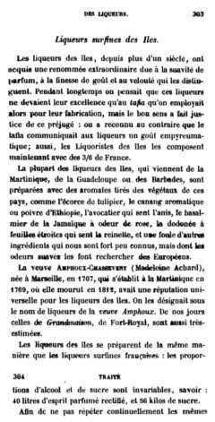 P. Duplais: Traité des liqueurs. 1855, page 303-304.