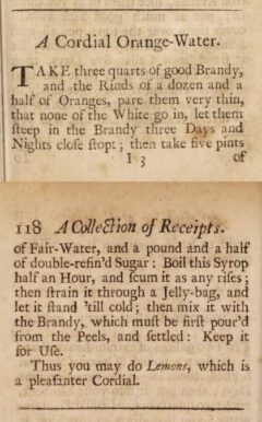 Mary Kettilby: A collection of above three hundred receipts in cookery, physick and surgery. 1714, page 117-118.