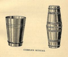 Cobbler Mixer. Charlie Paul: American and other iced drinks. 1902, page 15.