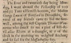 John Josselyn: An account of two voyages to New-England. 1674, page 26.