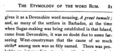 N. Darnell Davis: The Etymology of the word Rum. 1885, page 81.