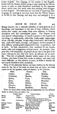 Anonymus (Edward Long): The history of Jamaica. Vol. 2. 1774, page 426-427.