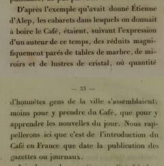 G.-E. Coubard d’Aulnay: Monographie du café,cafier, l’histoire du café. 1832, page 32-33.