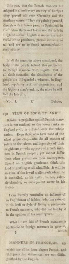 John Moore: A view of society and manners in France, Switzerland and Germany. Vol. I. 1779, page 289-291.