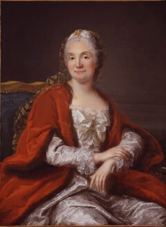 Presumed portrait of Madame Geoffrin, around 1760.